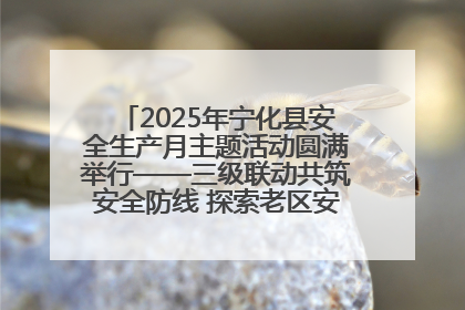 2025年宁化县安全生产月主题活动圆满举行——三级联动共筑安全防线 探索老区安全发展新路径