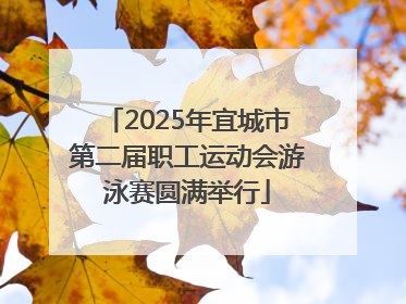 2025年宜城市第二届职工运动会游泳赛圆满举行