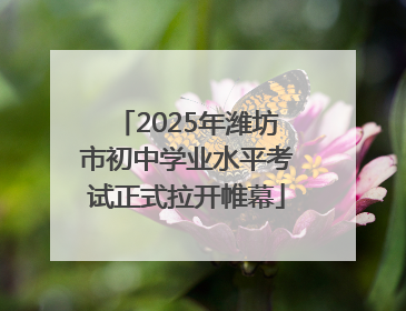 2025年潍坊市初中学业水平考试正式拉开帷幕