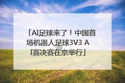 AI足球来了！中国首场机器人足球3V3 AI赛决赛在京举行
