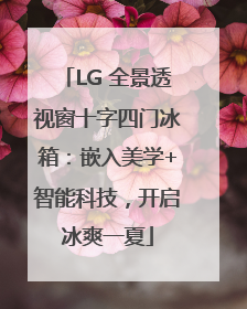LG 全景透视窗十字四门冰箱：嵌入美学+智能科技，开启冰爽一夏