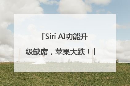 Siri AI功能升级缺席，苹果大跌！