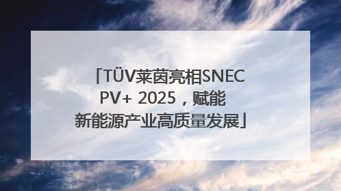 TÜV莱茵亮相SNEC PV+ 2025，赋能新能源产业高质量发展